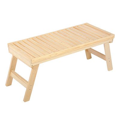 Folding Bench Bath Stuff Pine 103x42x38 cm 32214