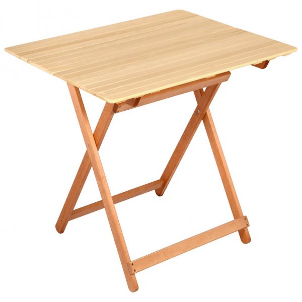 Folding sauna table