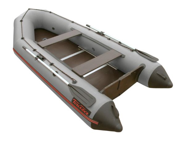 Inflatable boat Leader Taiga-340 Kiel (under the motor 15 hp, gray)