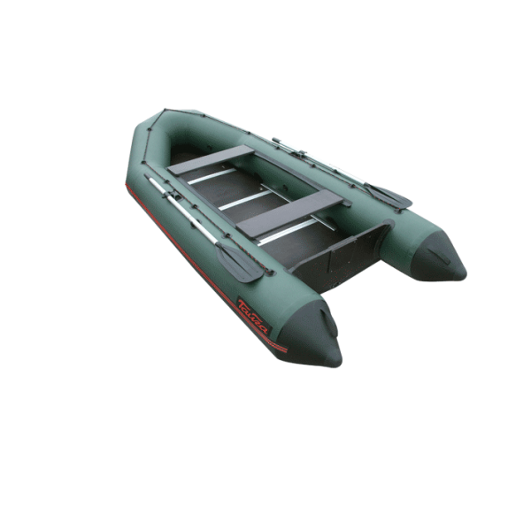 Inflatable boat Lider Taiga-340 Kiel (under the motor 15 hp, green)